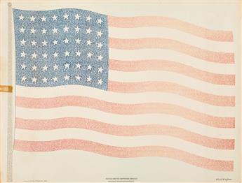 (CONSTITUTION.) Wadih B. NeJame. The Flag and the Constitution Combined, Dedicated to the American People.